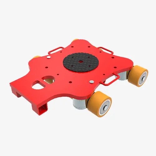 Produktbild von Große Rotationsfahrwerke mit Aufnahme und 360° Drehbarkeit für mehr Leichtgängigkeit beim Fahrtrichtungswechsel Serie ROTOflex-XL tigerhebezeuge-schwerlast-transportfahrwerk-serie-ROTOFLEX-XL-panzerrollen