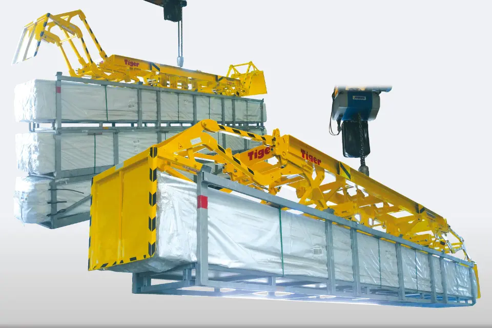 Produktbild von Tiger Sonder-Kassettentraversen mit Taktautomatik zum Kranen von Profil-Transportgestellen Serie Sonder-TA-N-TA tiger-ta-n-2-5-3-6152-09-ta-p7-vz0054-sb-960