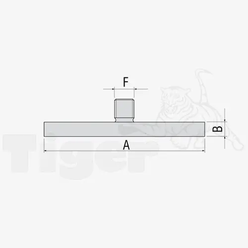 Technisches Bild von Befestigungsmaterial passend für Yale Hydraulikzylinder YS Technisches Bild für ays-kolbenplatte-2