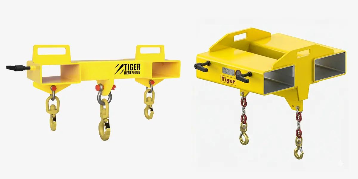 TigerHebezeuge-Shop Sonder-Anbaugeräte für Stapler Sonder-Staplerhaken