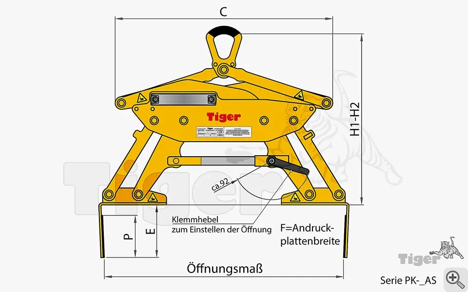 Zum Vergrößern anklicken Technisches Bild für karton-hebegreifer-pk-as-3