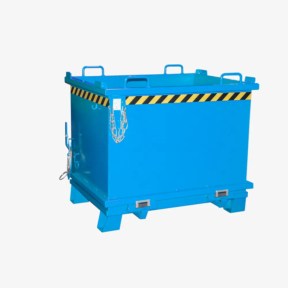Produktbild von tigerhebezeuge klappbodenbehaelter blau lackiert typ SB 1000 BLAU 01 x