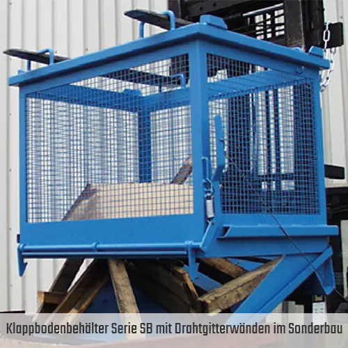 3. Produktbild zu tigerhebezeuge klappbodenbehaelter fuer stapler und kran serie SB als sonderbau