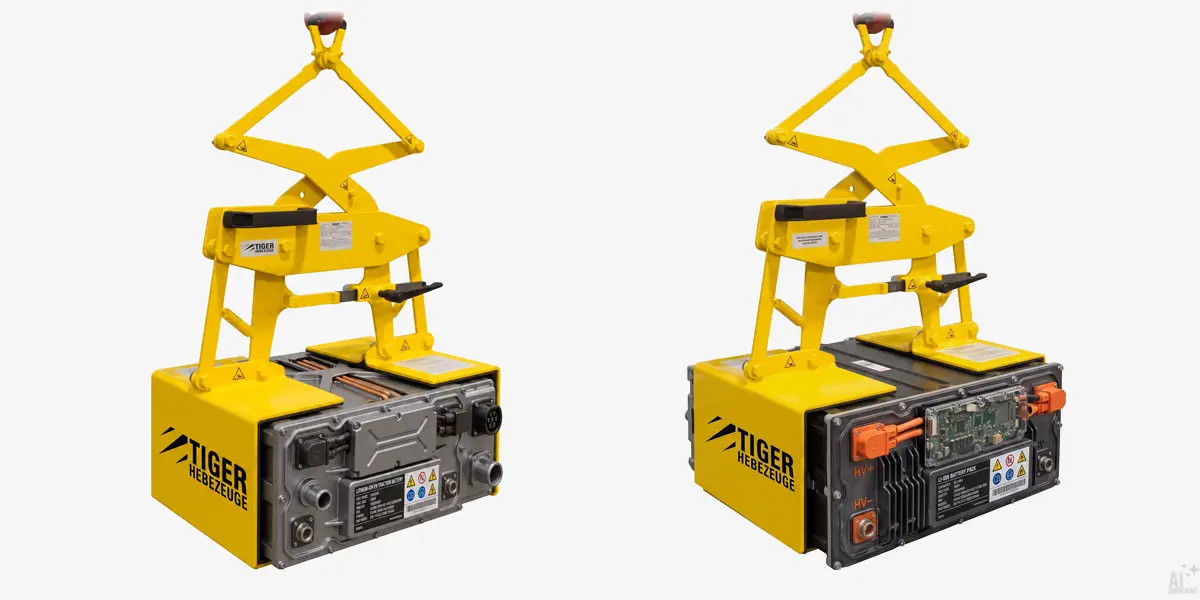 TigerHebezeuge-Shop Sonder-Hebegreifer Sonder-Batteriegreifer