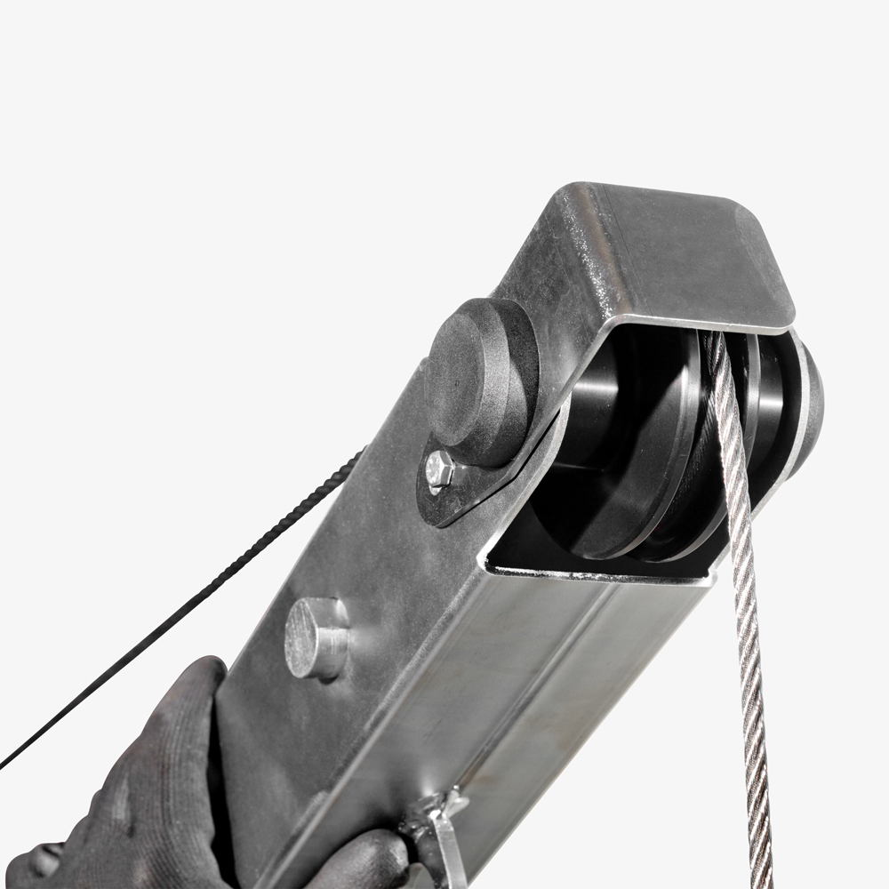 Drehkran Davit – modularer 360° Outdoor-Schwenkkran mit Seilwinde