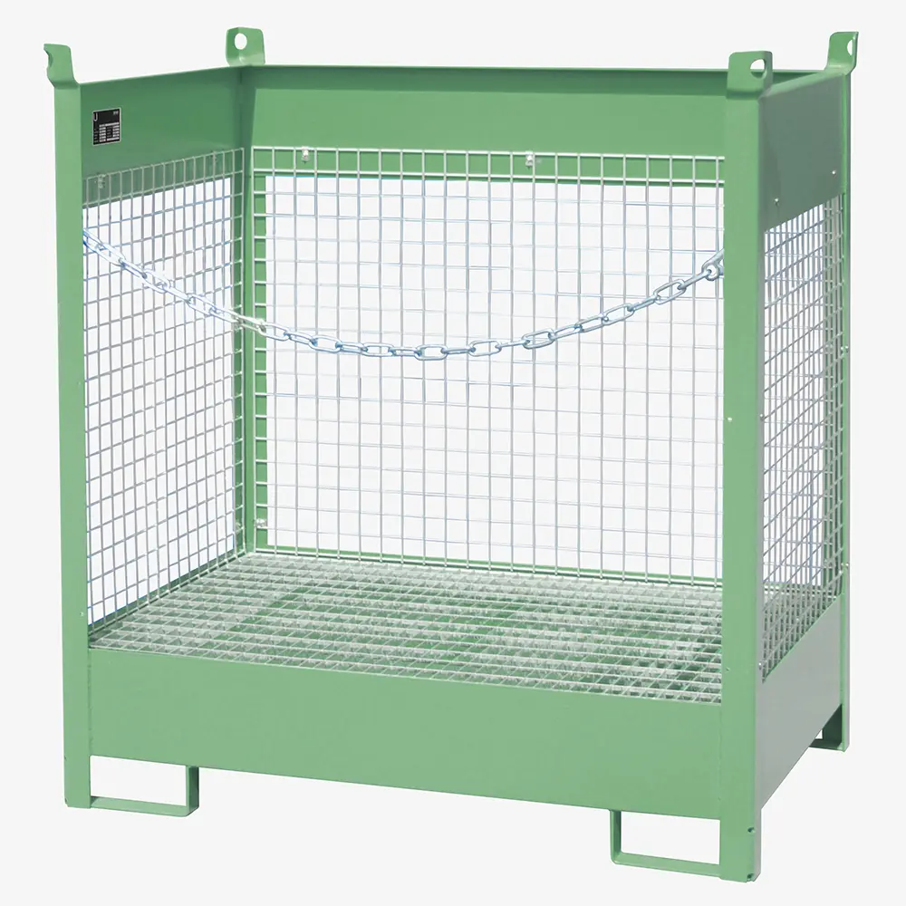 Produktbild von tigerhebezeuge fass stapelpalette gruen lackiert typ FSP 2 D GRUEN 01 x