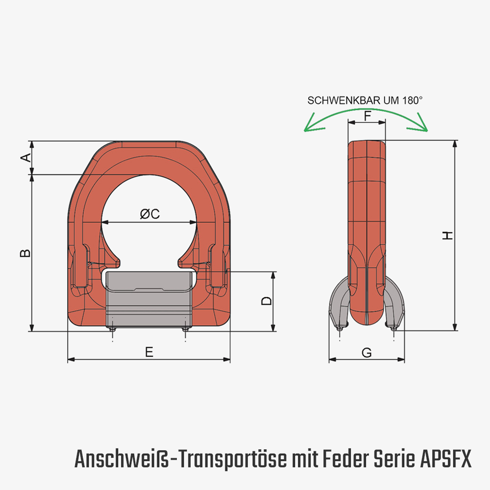 Technisches Bild für tigerhebezeuge-anschlagmittel-anschlagpunkte-lastboecke-mit-feder-serie-APSFX-zeichnung
