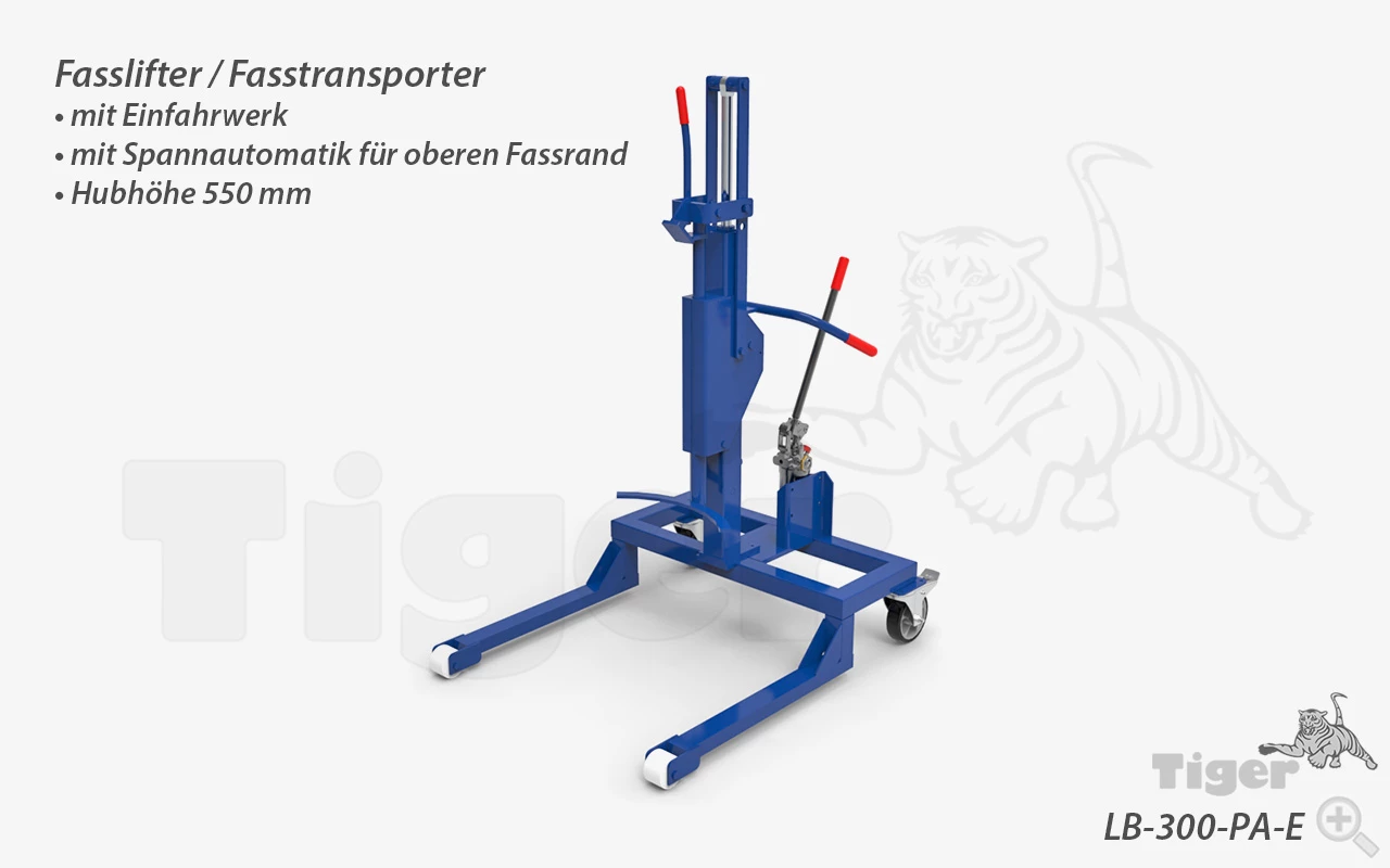 fasstransporter-lifter-lb-300-pa-e Typ LB-300-PA-E