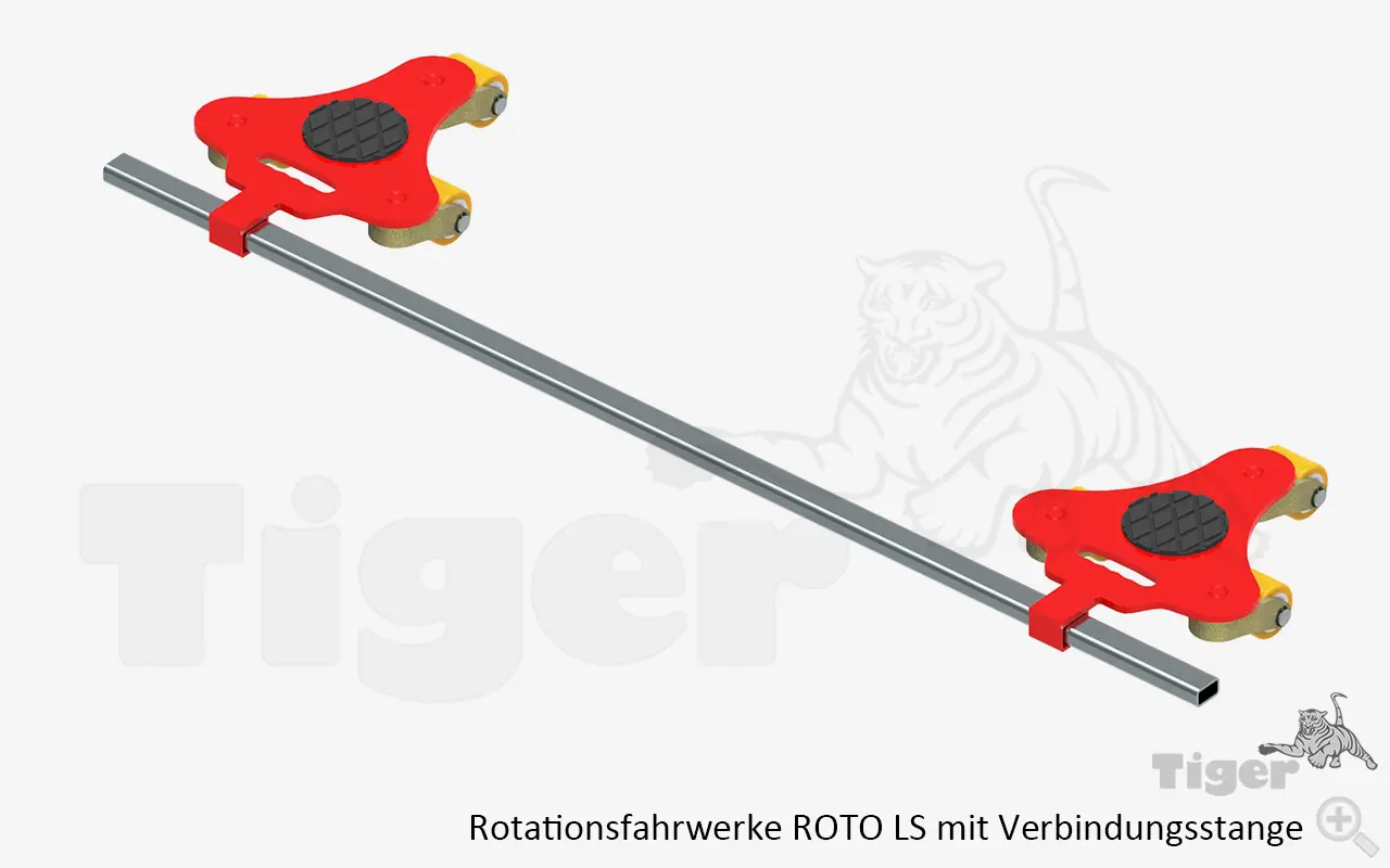 Technisches Bild von Verbindungsstange für Rotationsfahrwerke Serie LS und Rotoflex Technisches Bild für rotationsfahrwerk-roto-ls-mit-verbindungsstange