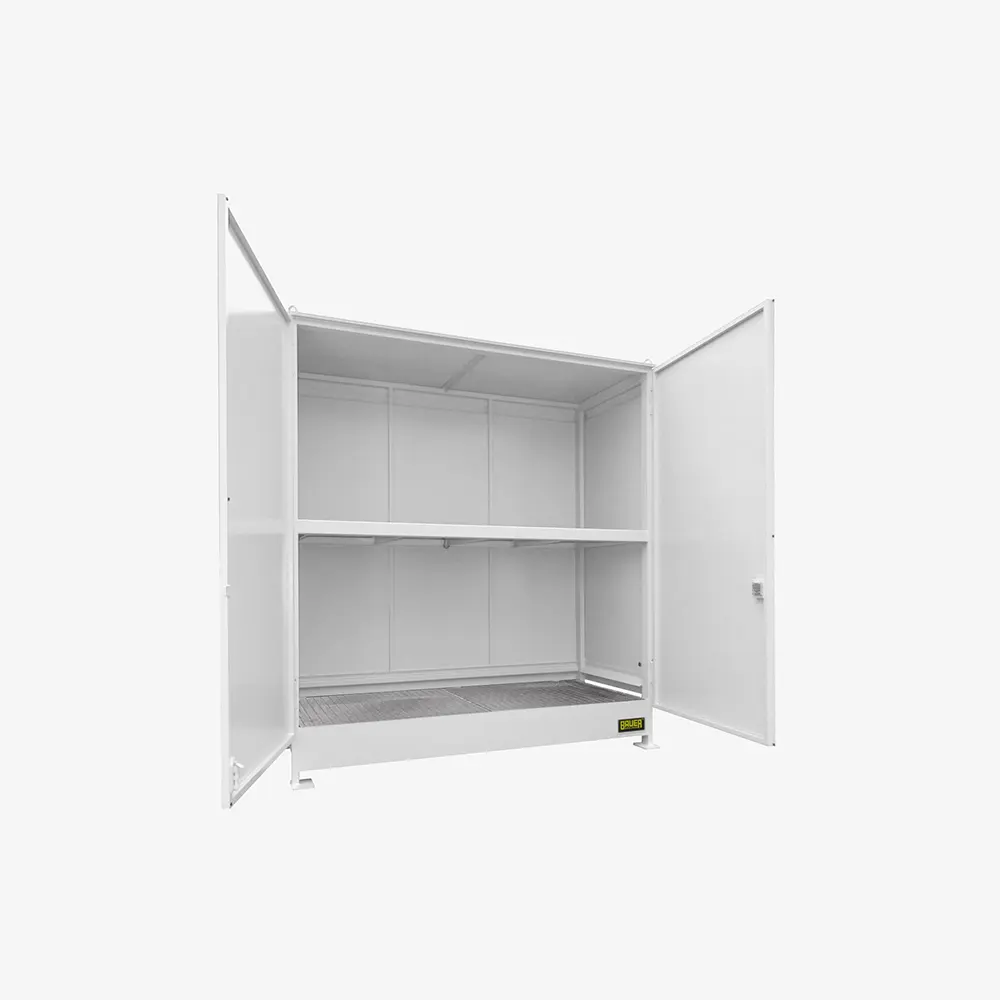 Produktbild von tigerhebezeuge regalcontainer grau weiss lackiert typ cen 29 2 ibc grau weiss 01 x