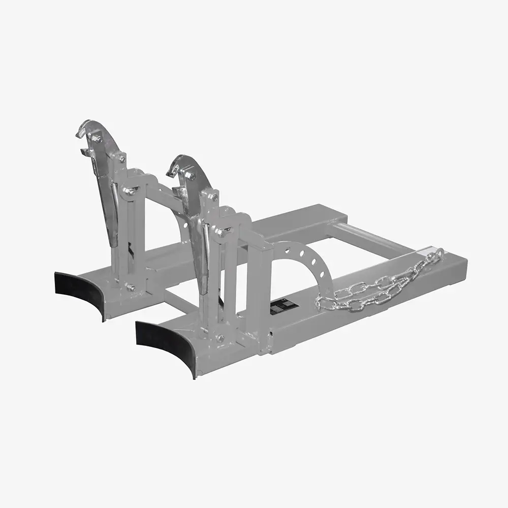 Stapler-Fasslifter für ein bis zwei 60-l-Stahlfässer zum Fass-Transport mit dem Gabelstapler