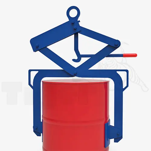 Produktbild von Fassgreifer zum Heben von stehenden 200 l Stahl-Fässern per Kran Serie FST-36H fassgreifer-fst-36-h