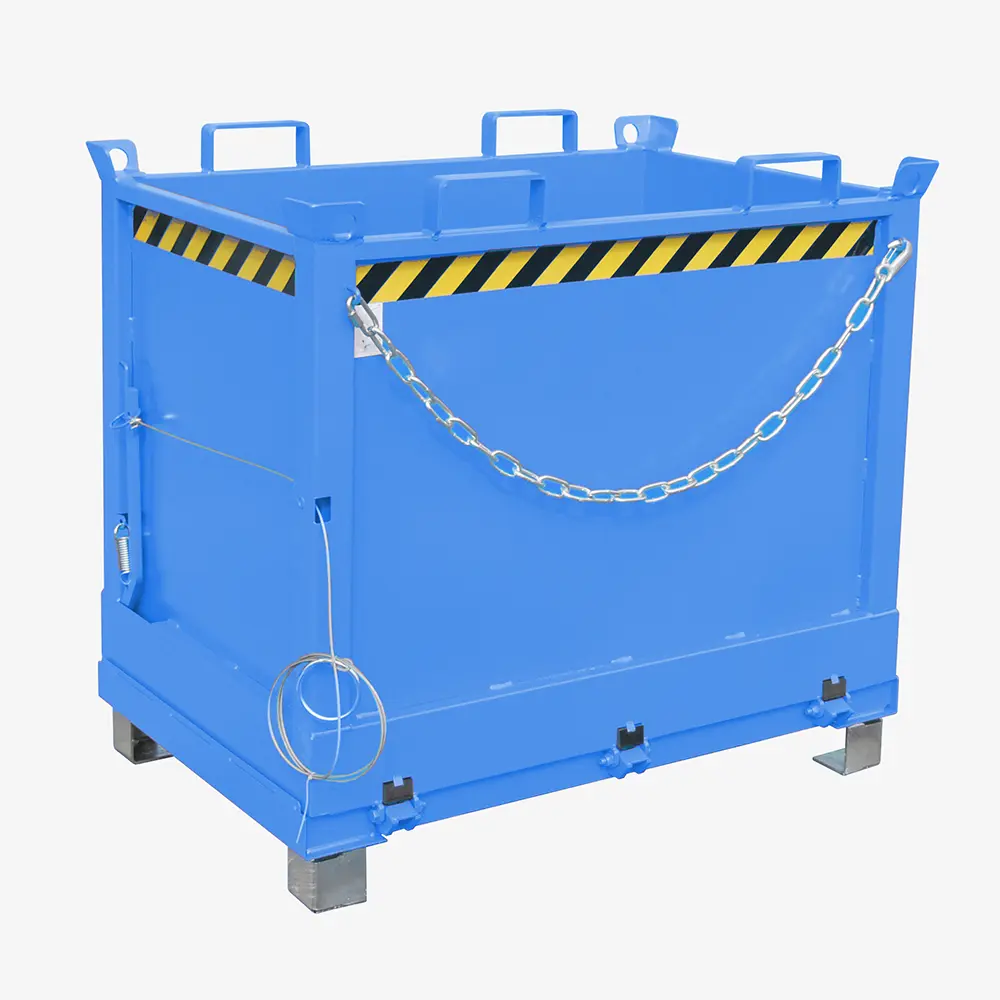 Produktbild von tigerhebezeuge klappbodenbehaelter blau lackiert typ FB 750 BLAU 01 x