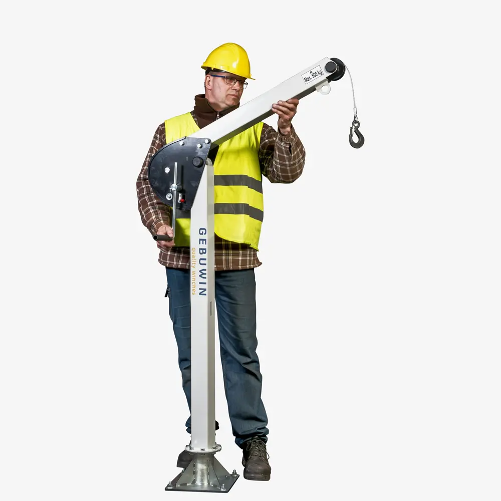 Drehkran Davit – 360° Outdoor-Schwenkkran mit Seilwinde