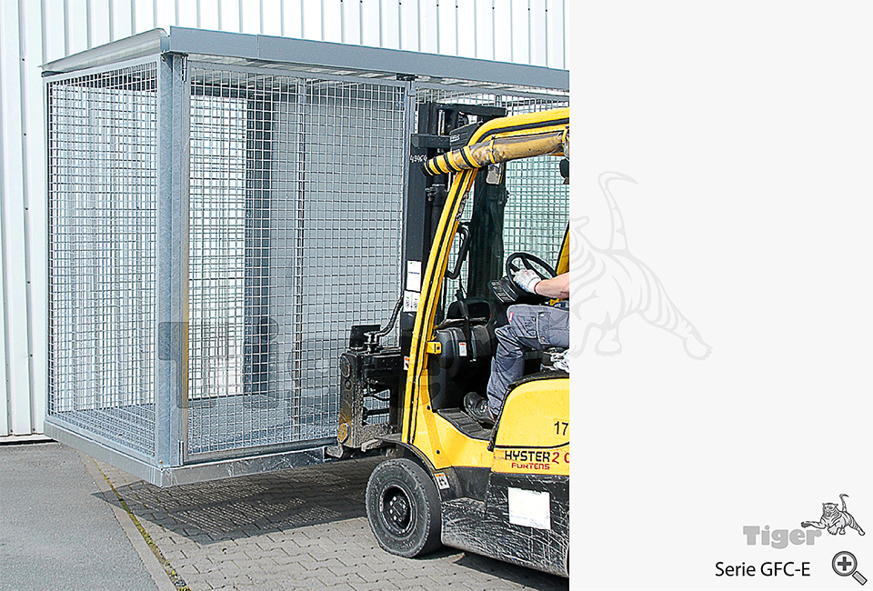 Produktbild von stapler aufstellen gasflaschen container gfc e 4