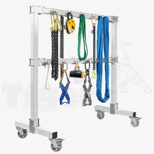 Produktbild von Anschlagmittelgarderobe zur sicheren Ablage von Anschlagmittel Serie AG tigerhebezeuge-anschlagmittelgarderobe-fahrbar
