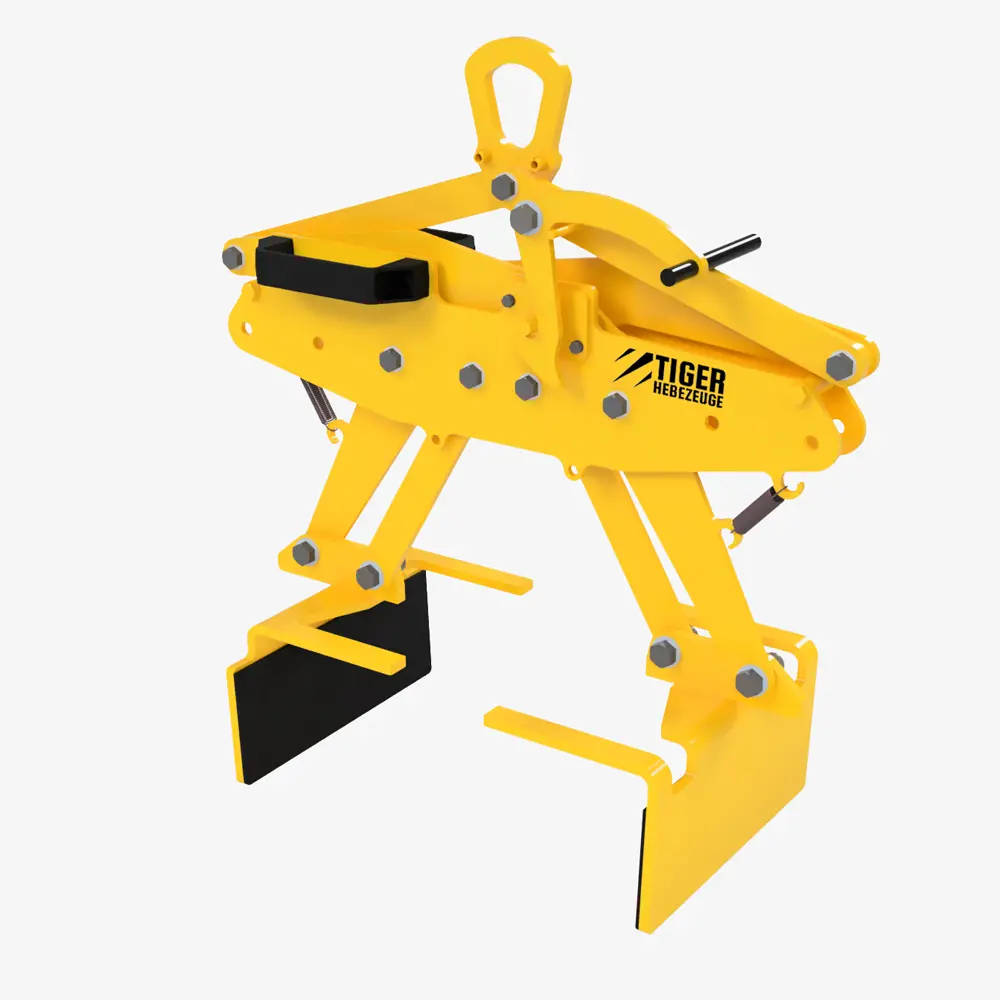 Produktbild von tiger kartongreifer mit kranoese und manueller hebelarretierung typen PKX