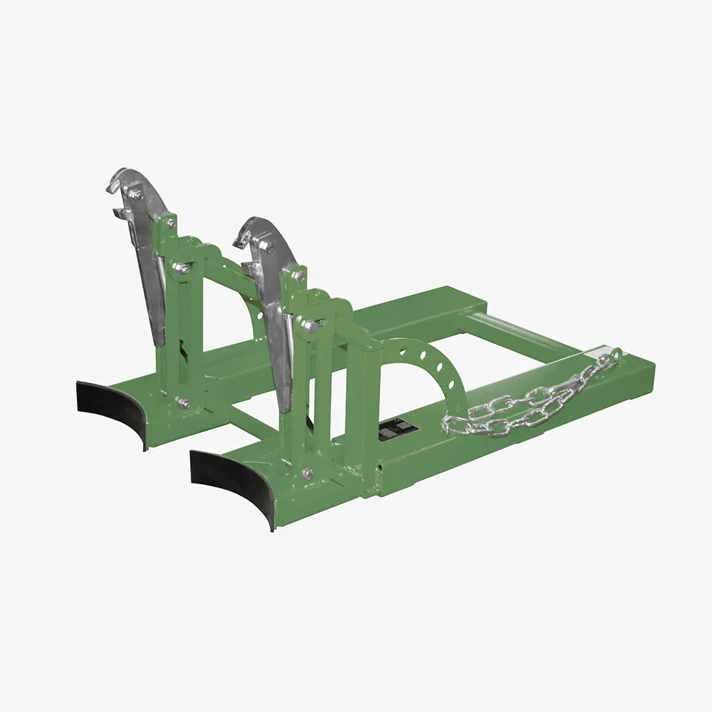 Stapler-Fasslifter für ein bis zwei 60-l-Stahlfässer zum Fass-Transport mit dem Gabelstapler