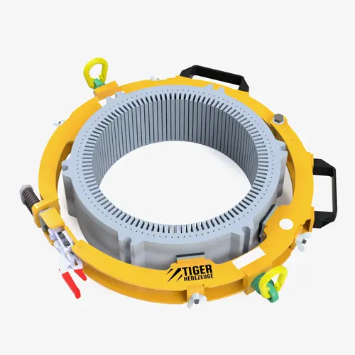 Produktbild von Tiger Sonder-Lasten-Klemmringe mit Spannhebel und Wechselbacken Serie Sonder-TS-KGD-WB tiger-sonder-lasten-klemmring-serie-TS-KGD-WB