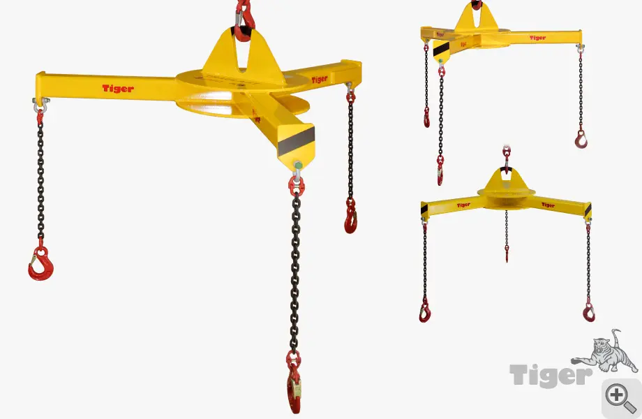 Produktbild von Tiger Sonder-Sterntraversen Serie Sonder-TA-Q3 tiger-3-arm-traverse-ta-q3-2-1-4-2x130-grad-100-grad-hk