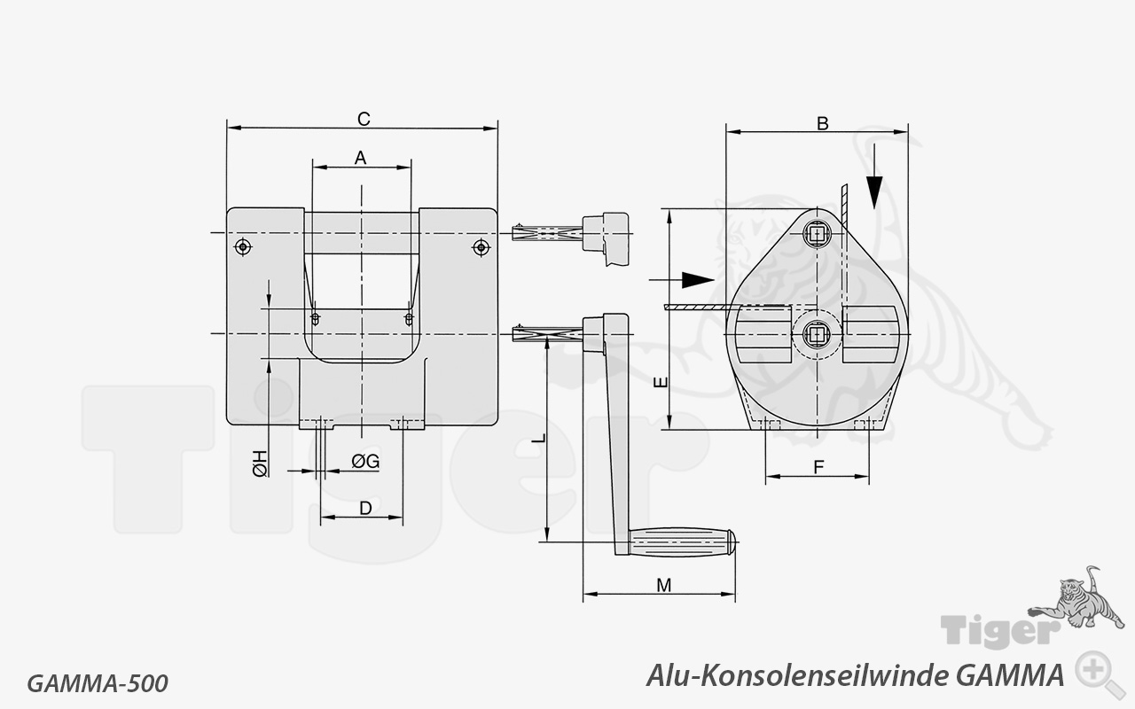 Technisches Bild für seilwinde-zeichnung-gamma-500