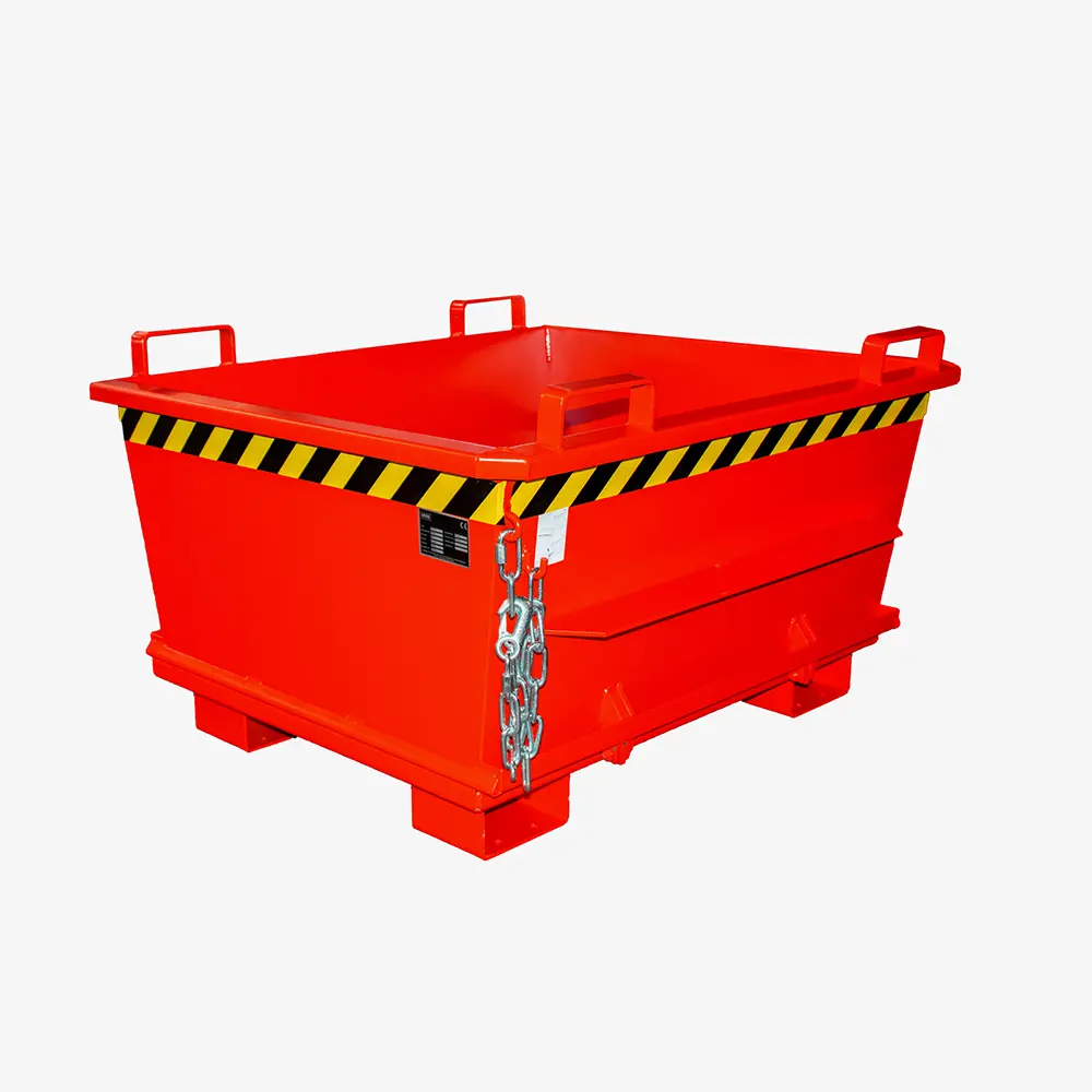 Produktbild von tigerhebezeuge klappbodenbehaelter rot lackiert typ BKB 500 ROT 01 x