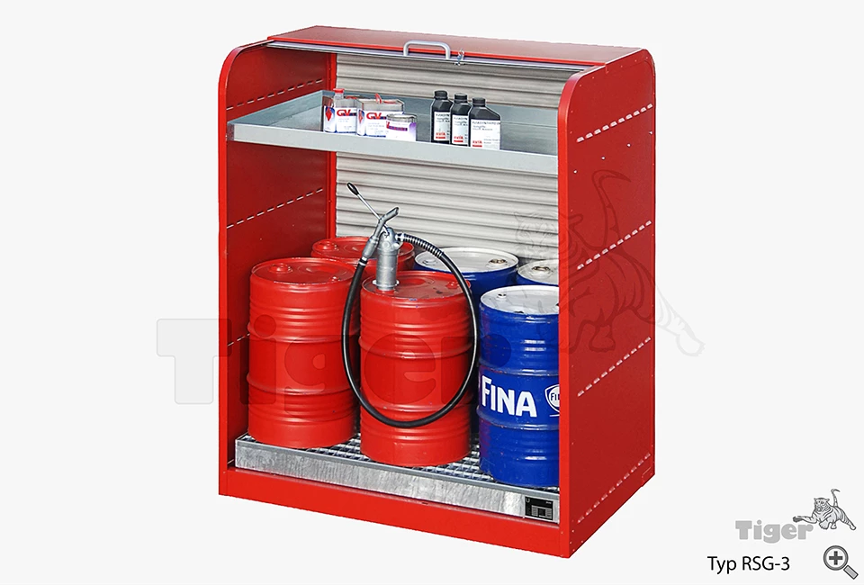 gefahrstoff-rollenschrank-rsg-3 Typ RSG-3-grauweiß