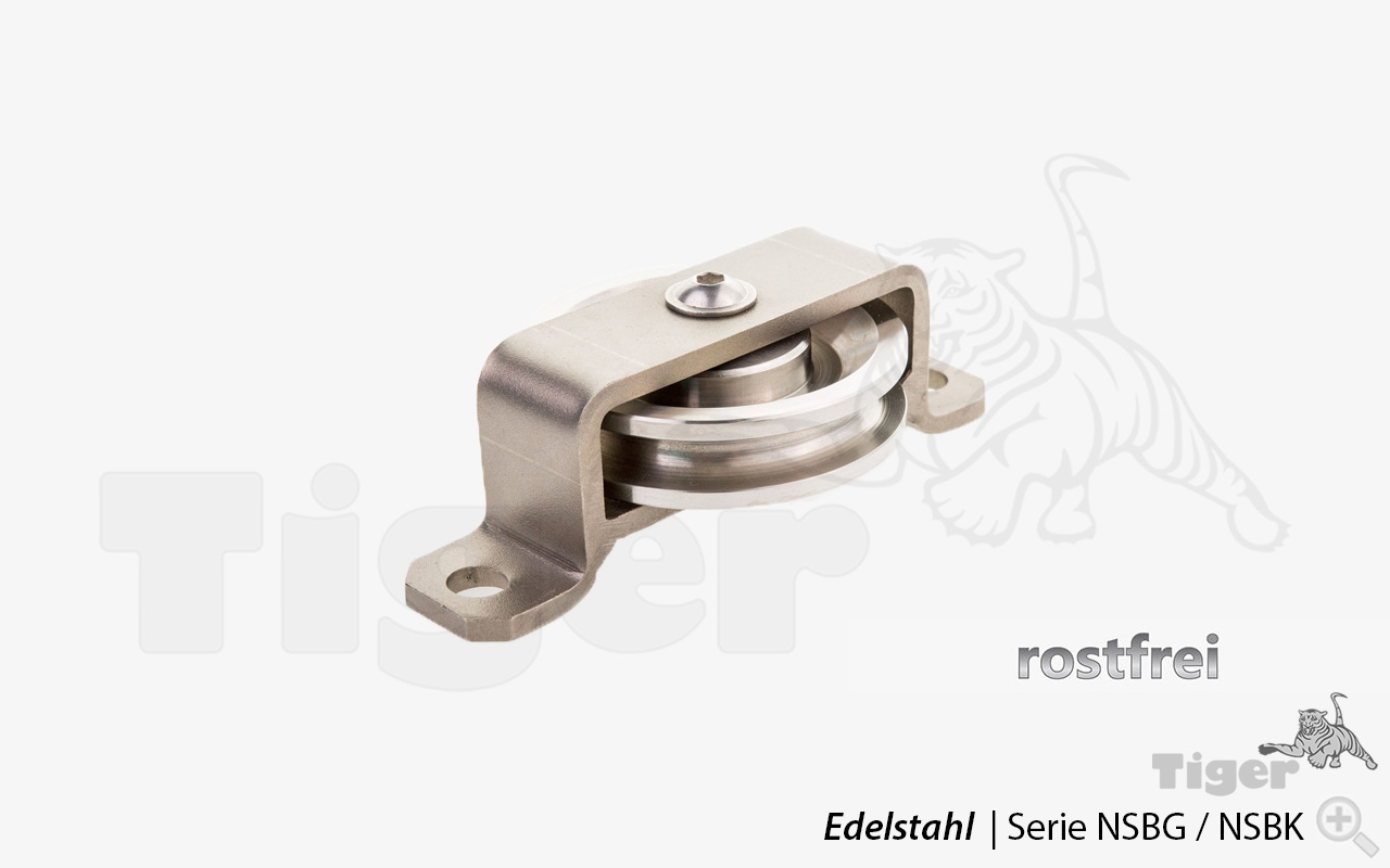 Produktbild von edelstahl seilrollenbock nsbg nsbk rostfrei