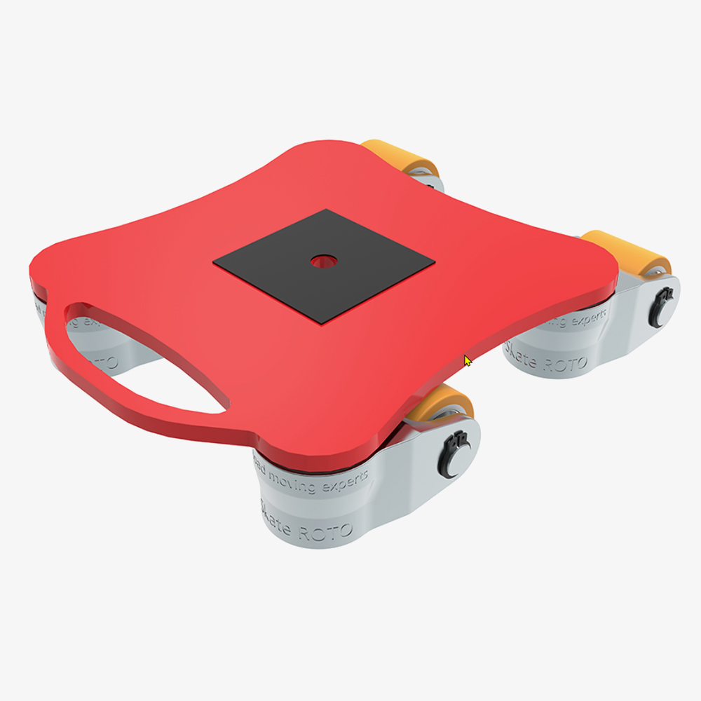 Produktbild von tigerhebezeuge rotationsfahrwerke serie ROTO MINI transportfahrwerk mit PU rollen typ RM9