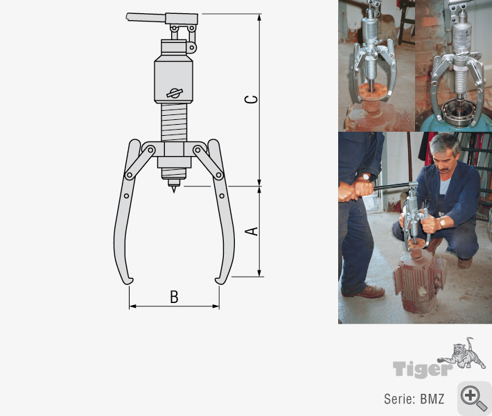 Technisches Bild für hydraulischer-abzieher-serie-bmz-11t-tigerhebezeuge-2