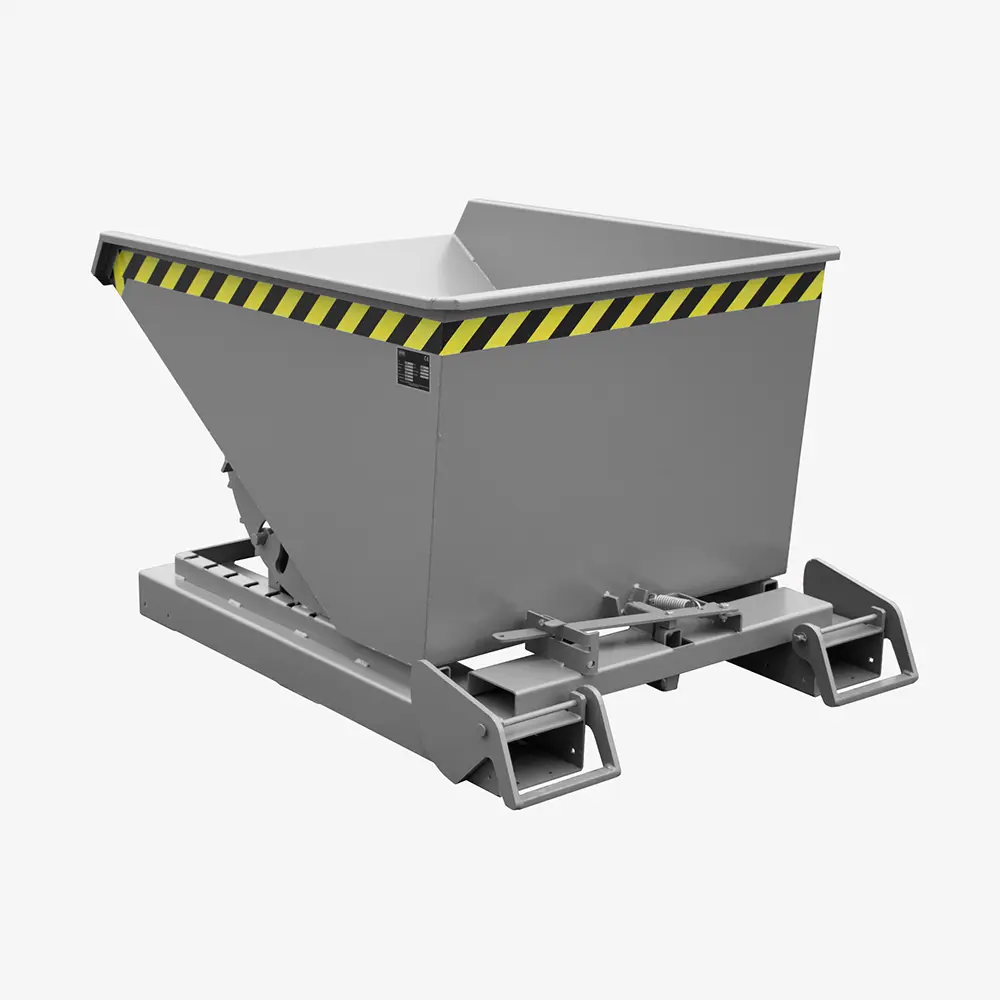 Produktbild von tigerhebezeuge automatischer kippbehaelter grau lackiert typ 4A 600 GRAU 01 x