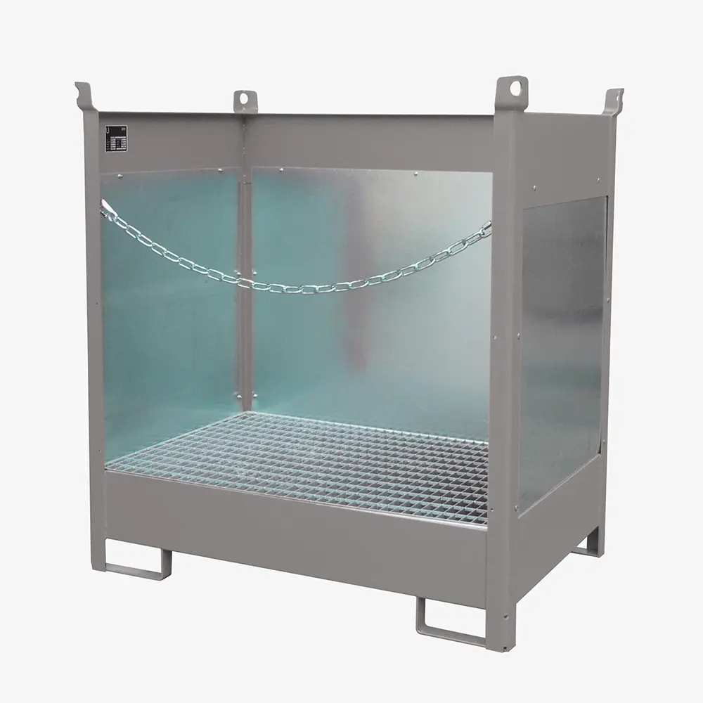 Produktbild von tigerhebezeuge fass stapelpalette grau lackiert typ FSP 2 G GRAU 01 x