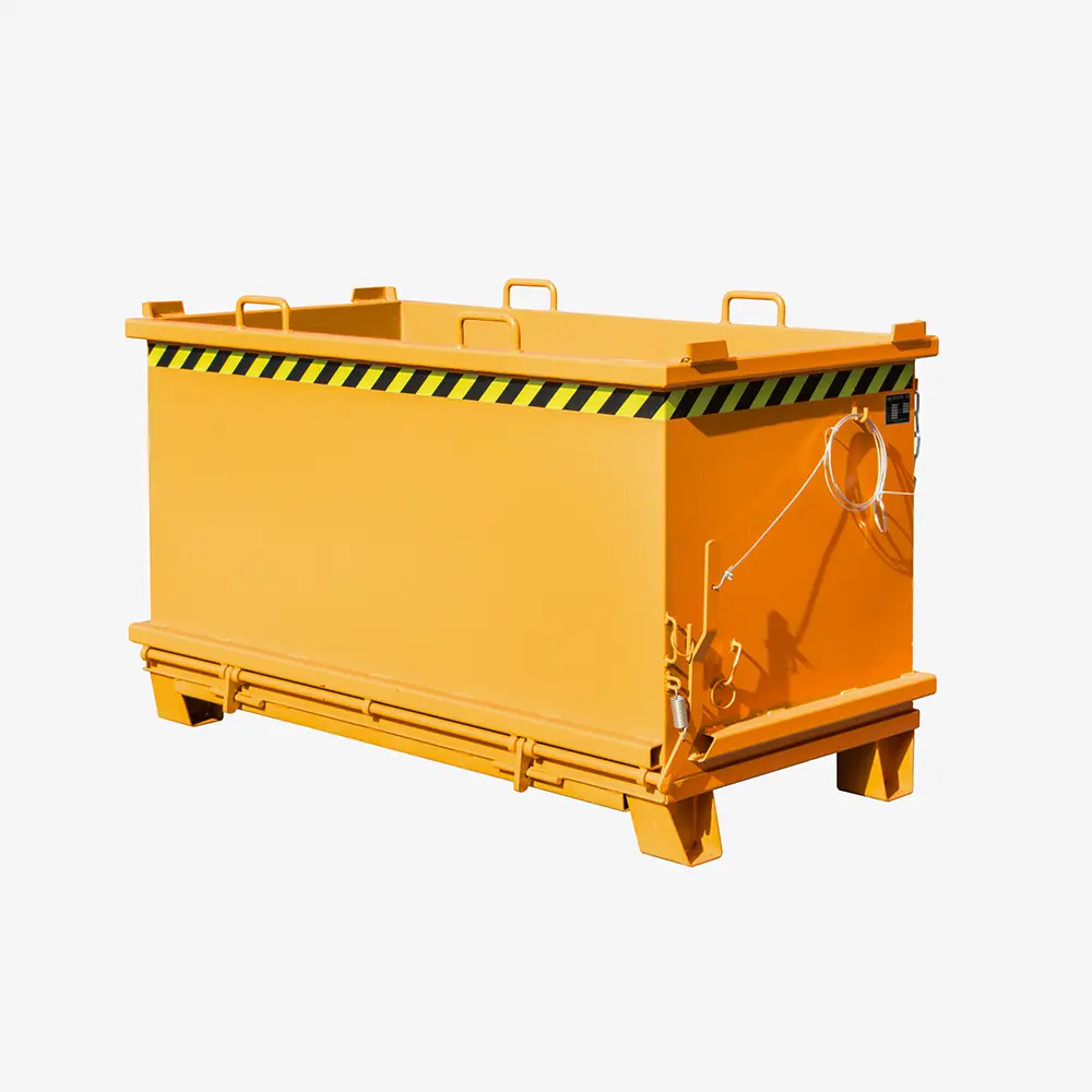Produktbild von tigerhebezeuge klappbodenbehaelter orange lackiert typ SB 1500 ORANGE 01 x