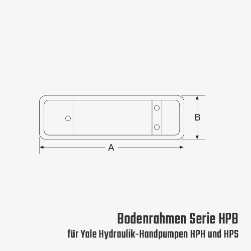 Bodenrahmen für Yale Hydraulik-Handpumpen HHP