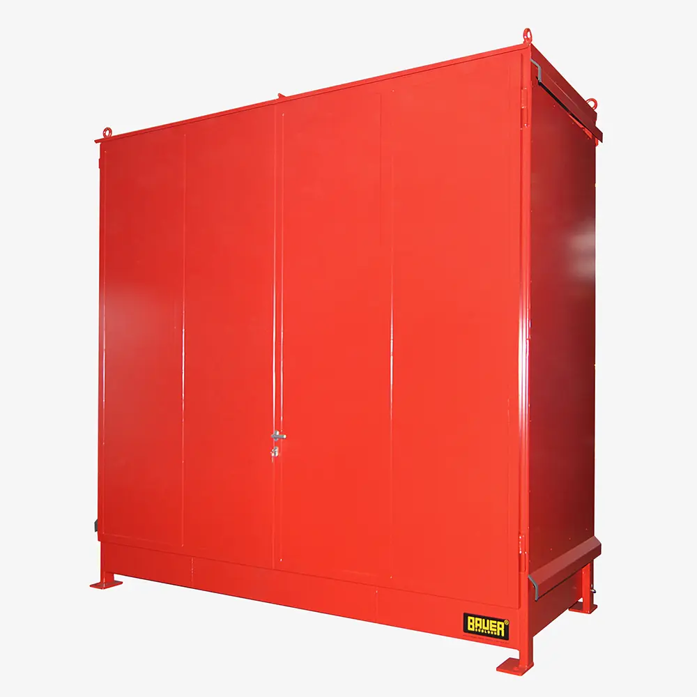 Produktbild von tigerhebezeuge regalcontainer rot lackiert typ cen 33 2 ibc rot 01 x