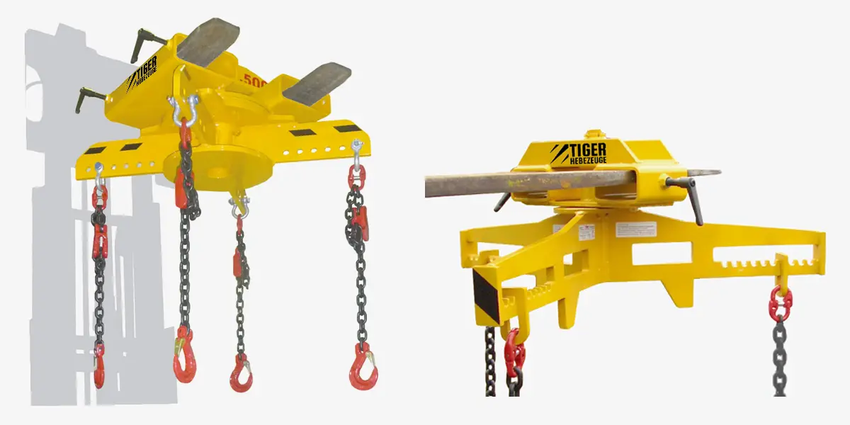 TigerHebezeuge-Shop Sonder-Anbaugeräte für Stapler Sonder-Stapler-Drehtraversen