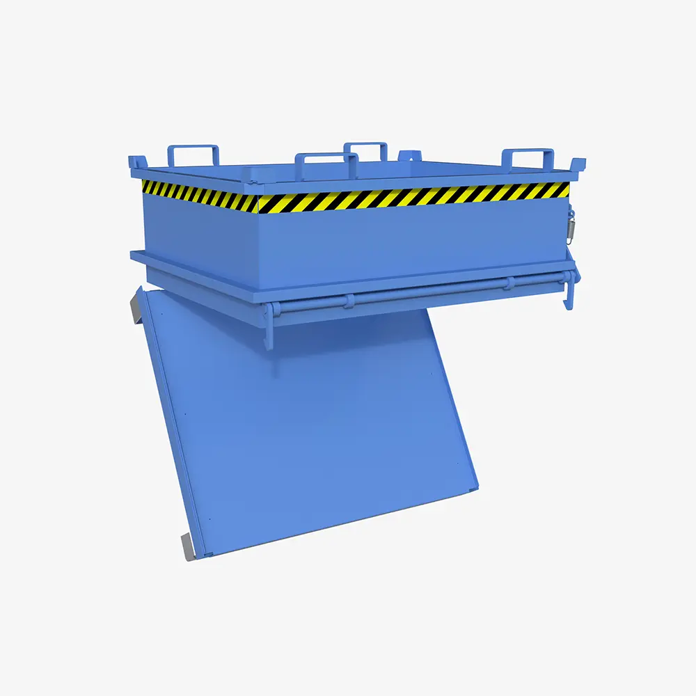 Produktbild von tigerhebezeuge klappbodenbehaelter blau lackiert typ MSB 400 BLAU 01 x