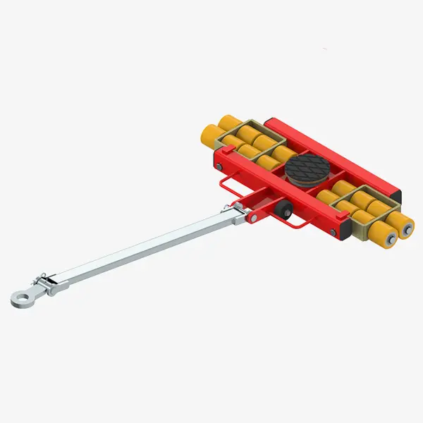 Produktbild von Schwerlast-Transportfahrwerke mit PU-Rollen zur 3-Punkt-Auflage TH: 110 mm tigerhebzeuge-schwerlastfahrwerk-schwerlast-transportfahrwerk-mit-pu-rollen-typ-I-120-L