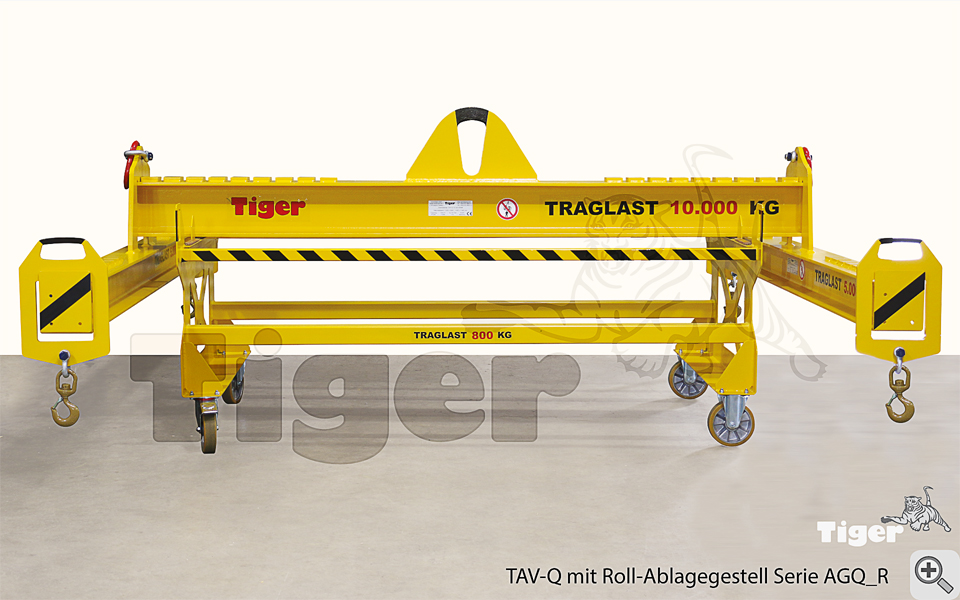 3. Produktbild zu roll ablagegestell agq r mit kran quertraverse 1