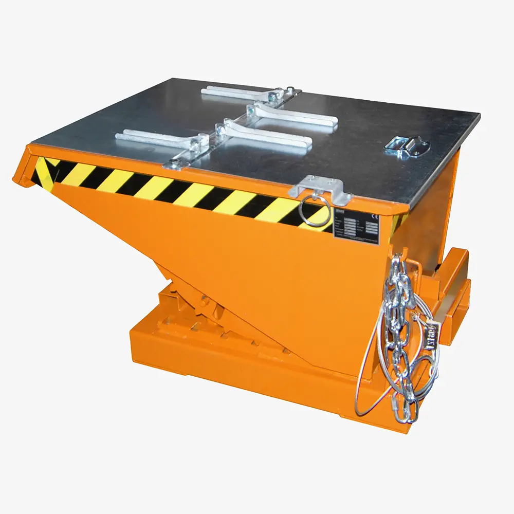 Stapler-Kippbehälter mit Abrollsystem und Seilzug - Unser Top-Seller