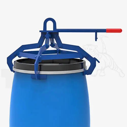 Produktbild von Fass-Spannklauengreifer - Fassgreifer zum Kran-Heben stehender Fässer Serie FSP-K tigerhebezeuge-fassgreifer-fuer-kran-serie-FSP-K