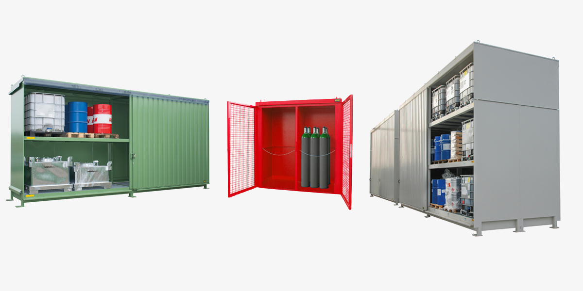 TigerHebezeuge-Shop Gefahrstoff-Depot-Container 