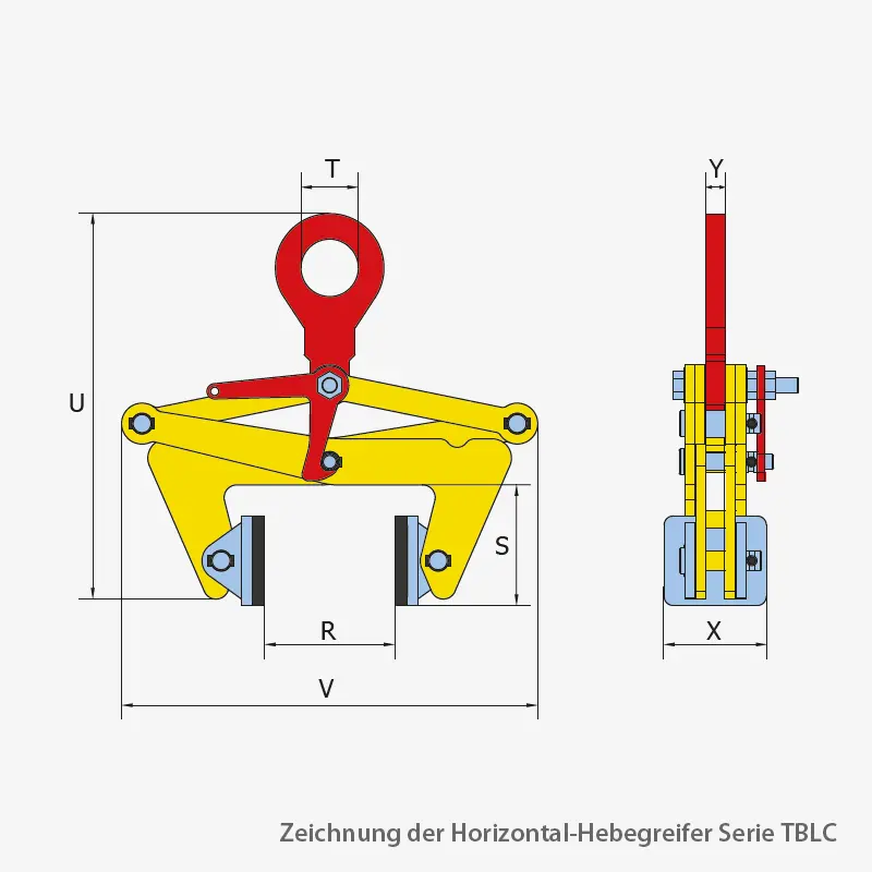 Technisches Bild für terrier-horizontal-hebegreifer-serie-TBLC-zeichnung