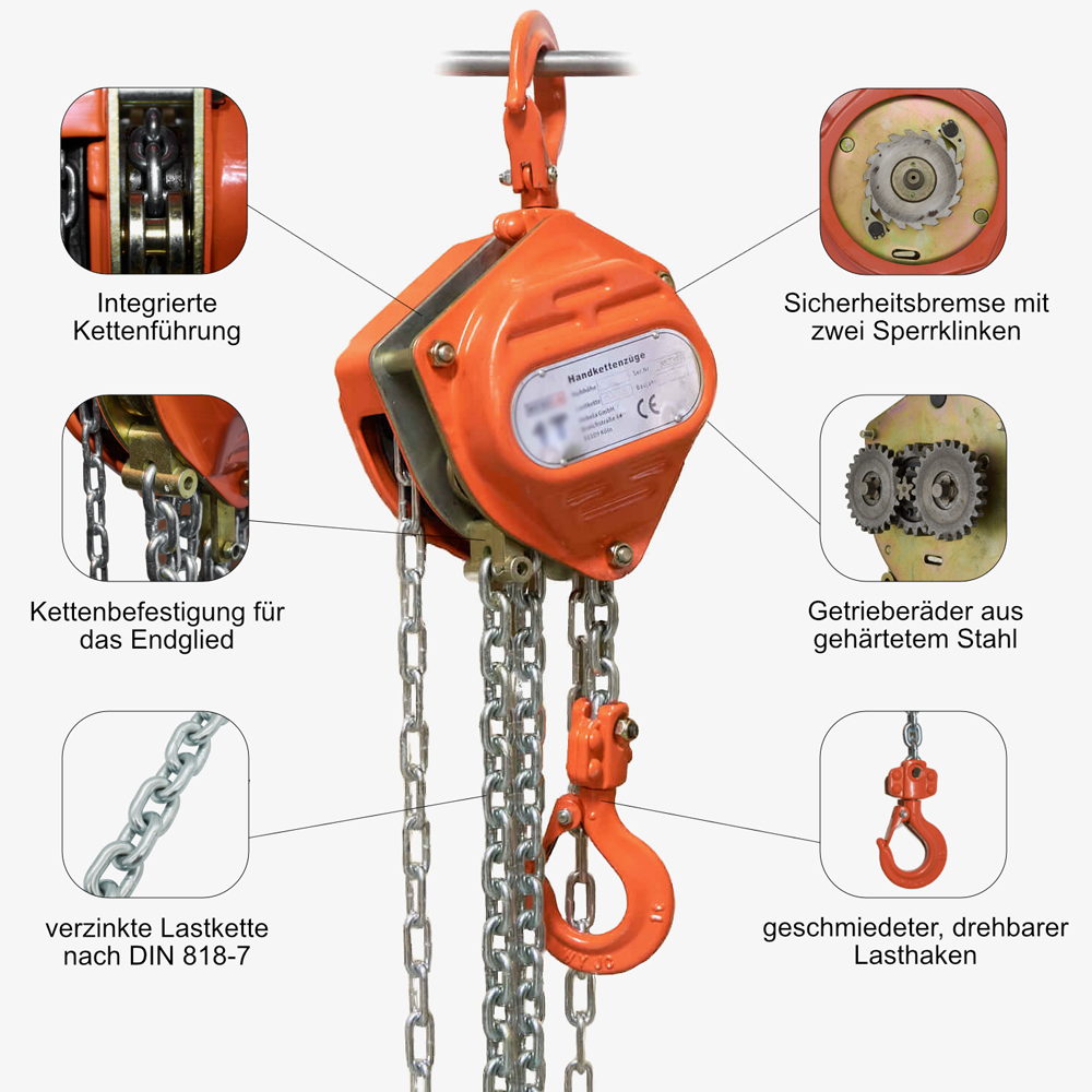 2. Produktbild zu tigerhebezeuge stirnradflaschenzug serie SFZ detail