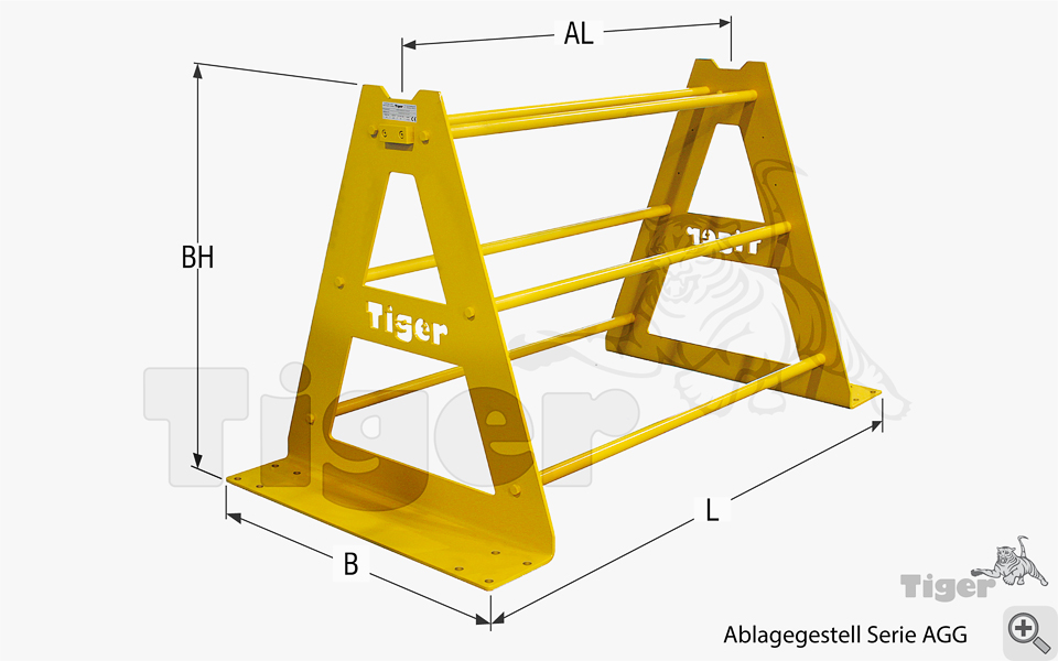 Zum Vergrößern anklicken Technisches Bild für ablagegestelle-fuer-chaken-agg-1