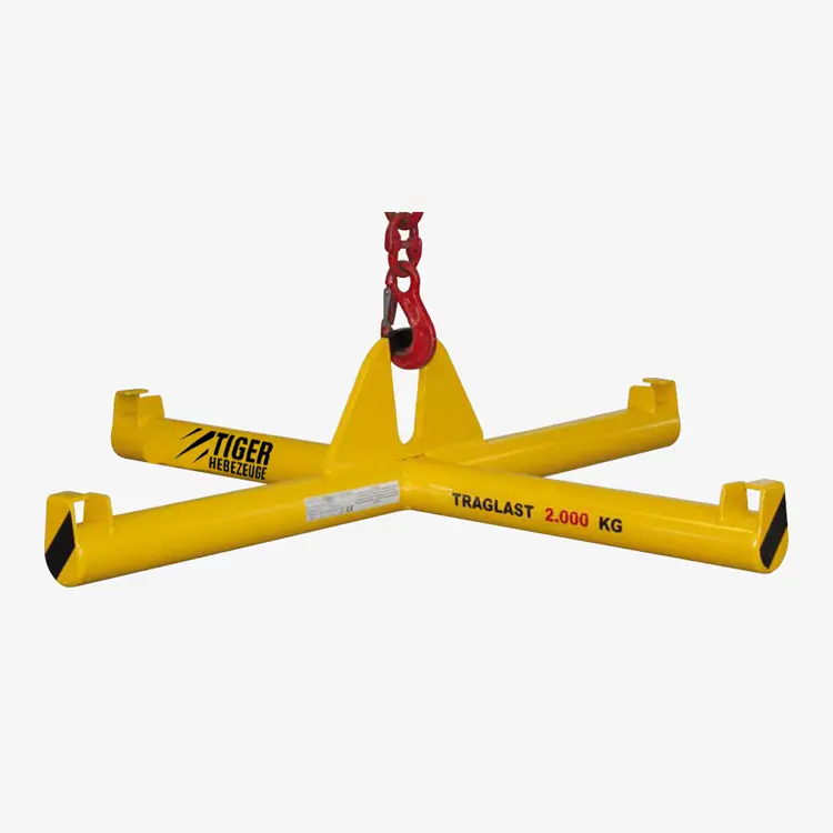 Produktbild von Kreuz-Traverse aus Rundprofil - Hebekreuz zum Kranen von BigBag-Säcken tiger-big-bag-krantraverse-kreuztraverse-serie-RRBB