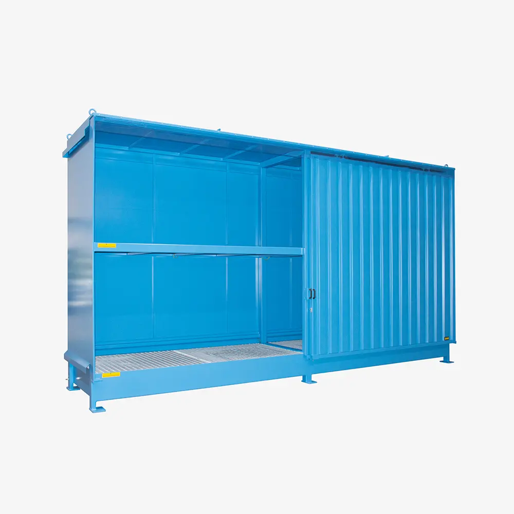Produktbild von tigerhebezeuge regalcontainer blau lackiert typ cen 59 2 ibc blau 02 x