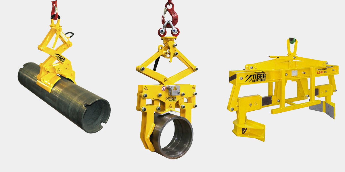 TigerHebezeuge-Shop Sonder-Hebegreifer Sonder-Rundmaterialgreifer