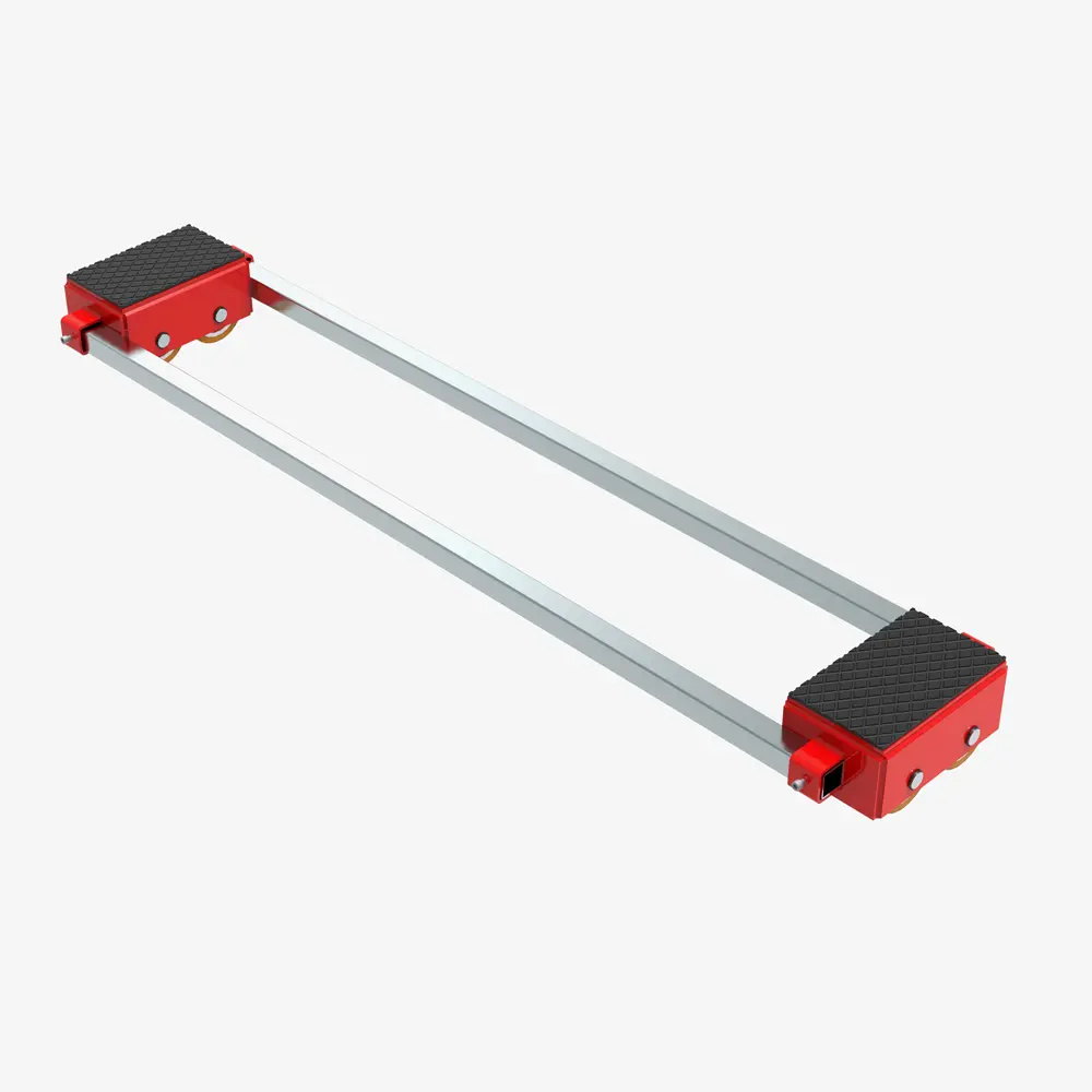 Produktbild von Schwerlast-Transportfahrwerke mit PU-Rollen zur 3-Punkt-Auflage TH: 180 mm tigerhebezeuge-schwerlast-transportfahrwerk-typ-iX-16-S
