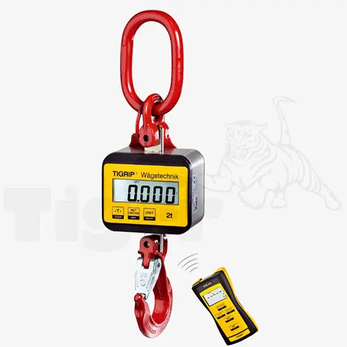 Produktbild von Tigrip Kranhakenwaagen mit Digitalanzeige, PC-Software und Fernbedienung kranhakenwaage-tigrip-tkr